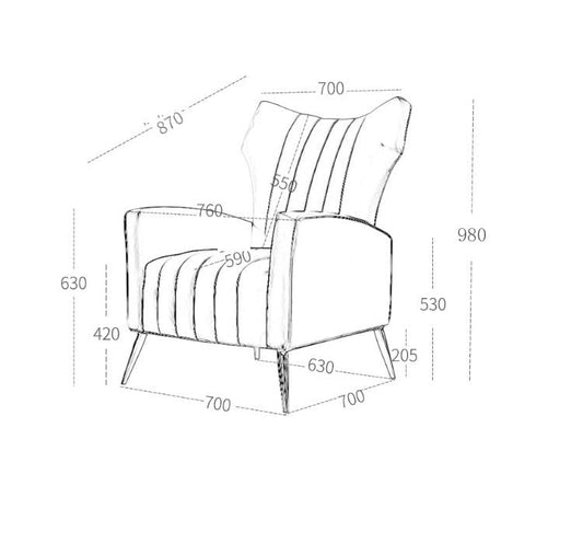 **Luxus Lounge-Sessel Set unregelmäßig | Weicher Stoff, Arm- & Rückenlehne, bequemes Lazy Sofa, Fauteuil**