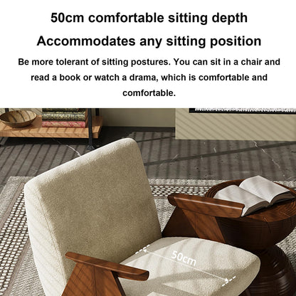 **Mid-Century Sessel Chenille-Samt | Gepolstert, bequemer Lesesessel, Lounge-Stuhl, Grün**