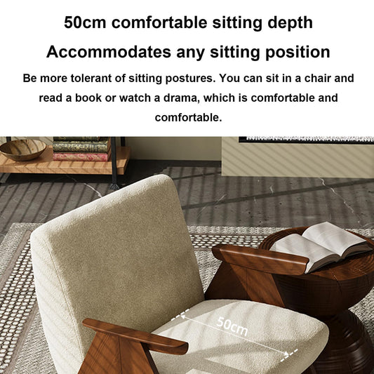 **Mid-Century Sessel Chenille-Samt | Gepolstert, bequemer Lesesessel, Lounge-Stuhl, Grün**