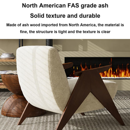 **Mid-Century Sessel Chenille-Samt | Gepolstert, bequemer Lesesessel, Lounge-Stuhl, Grün**